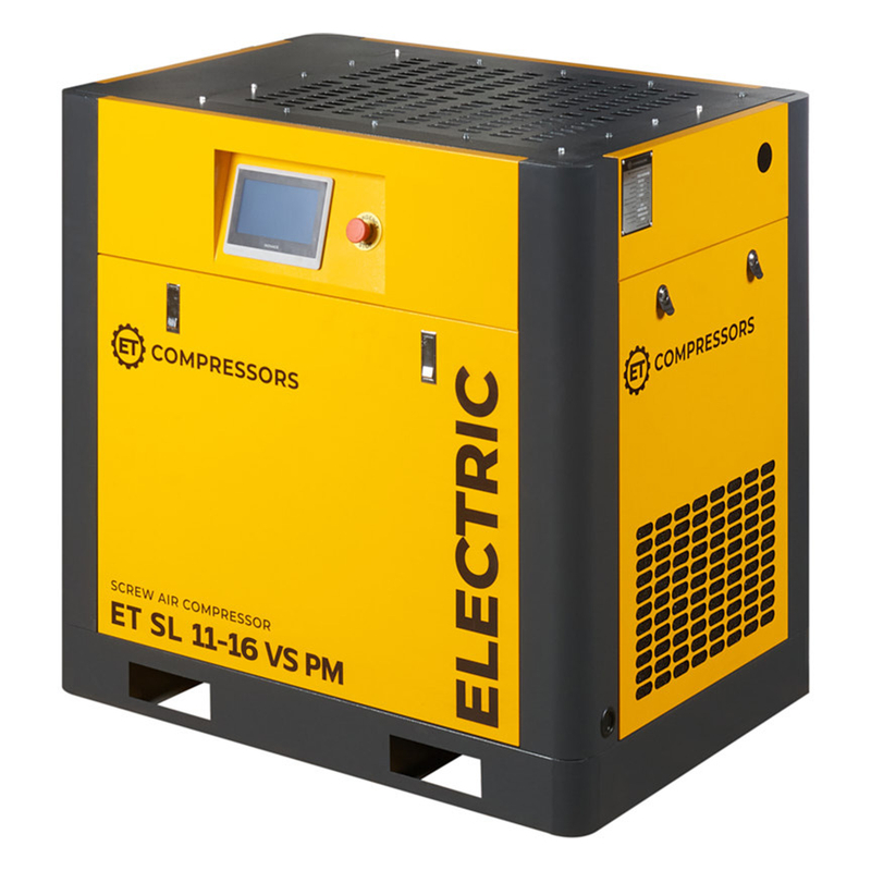 Винтовой компрессор ET-Compressors SL 11-16 VS PM (IP55) с частотным регулированием производительности и двигателем на постоянных магнитах