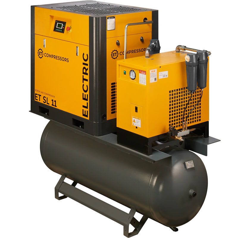 Винтовой компрессор ET-Compressors SL 11-08-500 ES (IP23) на ресивере с осушителем